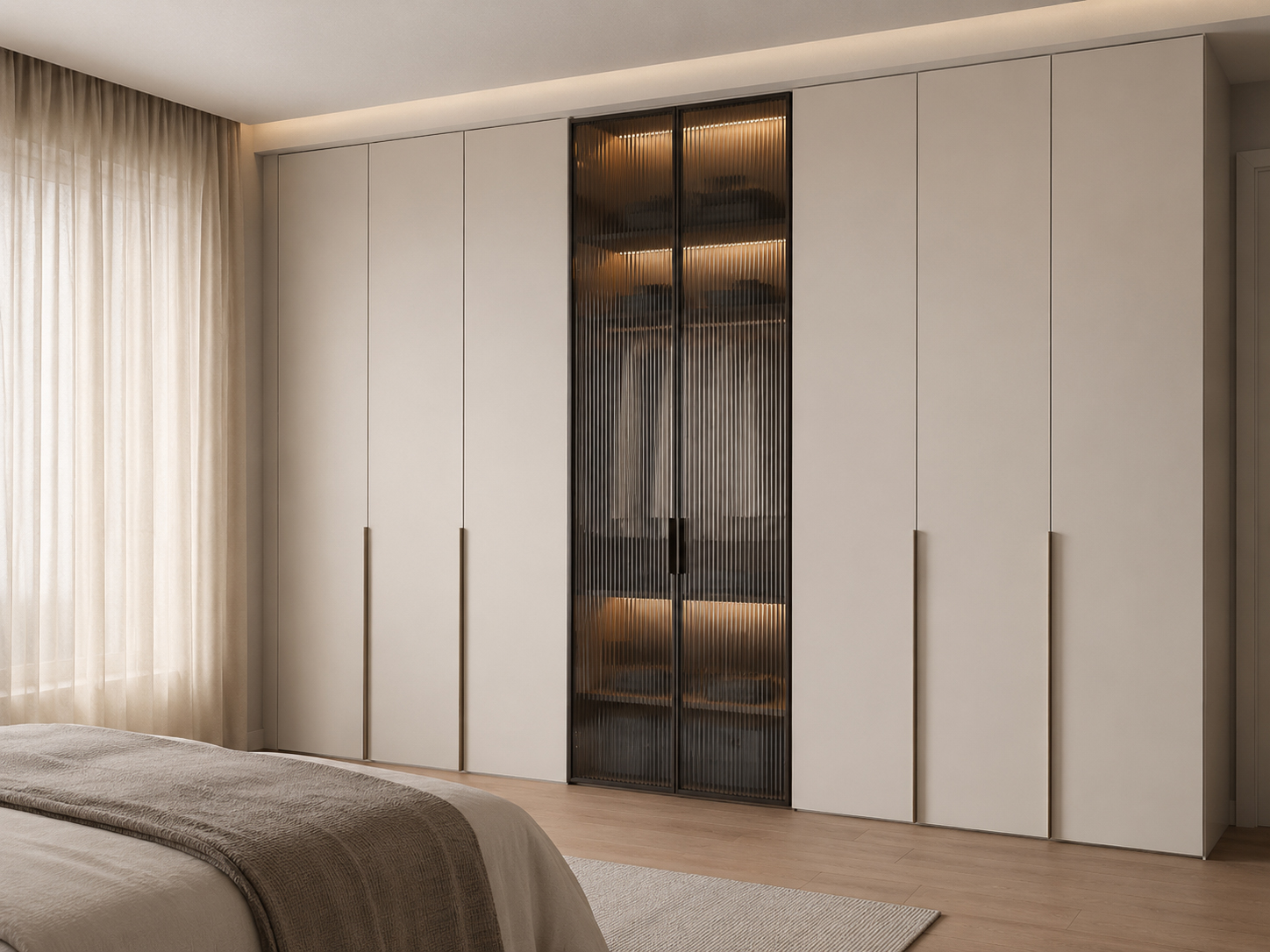 Armarios saludables de madera en dormitorio Biogar