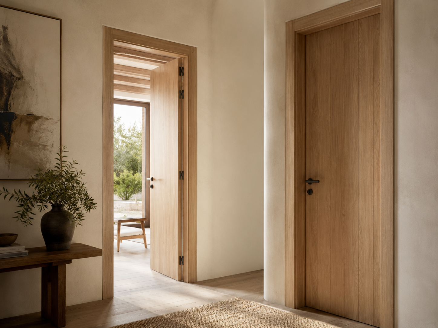 Puertas interiores saludables en vivienda Biogar